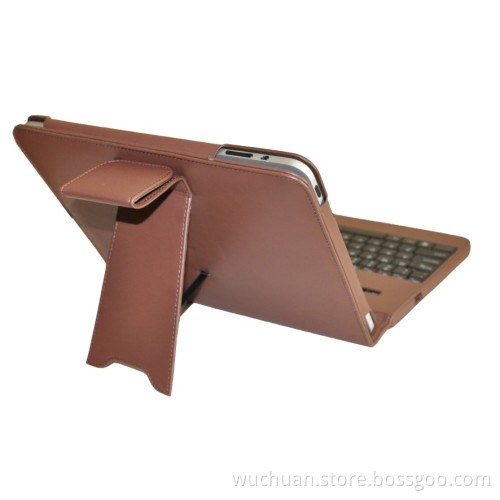 Portable size iPad holder stand with bluetooth keyboard